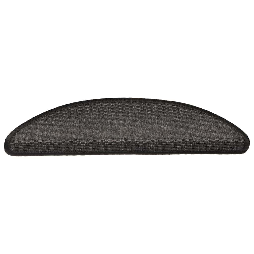 Stair Mats Self-adhesive Sisal-Look 30 pcs 56x17x3cm Anthracite