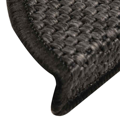 Stair Mats Self-adhesive Sisal-Look 30 pcs 56x17x3cm Anthracite