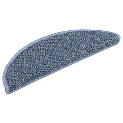 Stair Mats Self-adhesive Sisal-Look 30 pcs 56x17x3 cm Blue