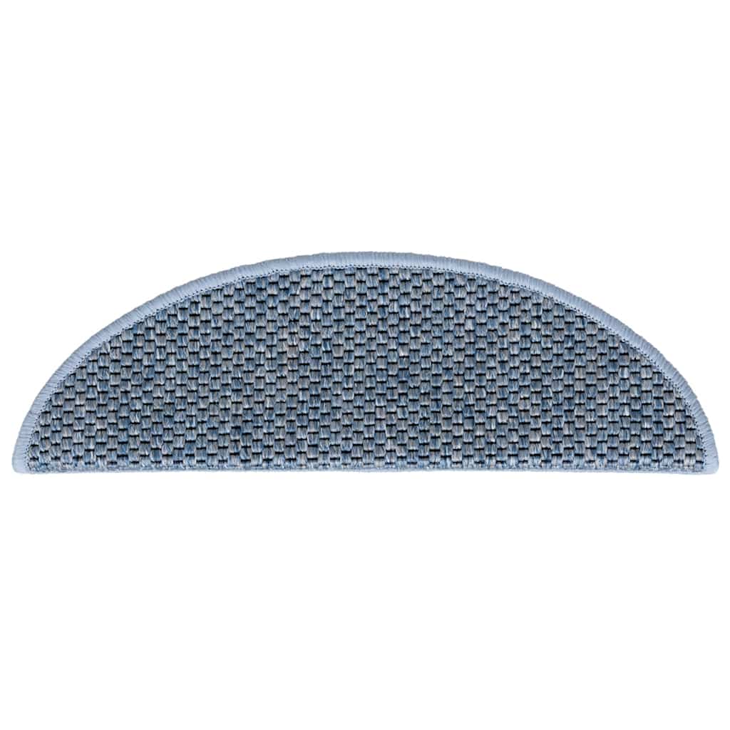 Stair Mats Self-adhesive Sisal-Look 30 pcs 56x17x3 cm Blue