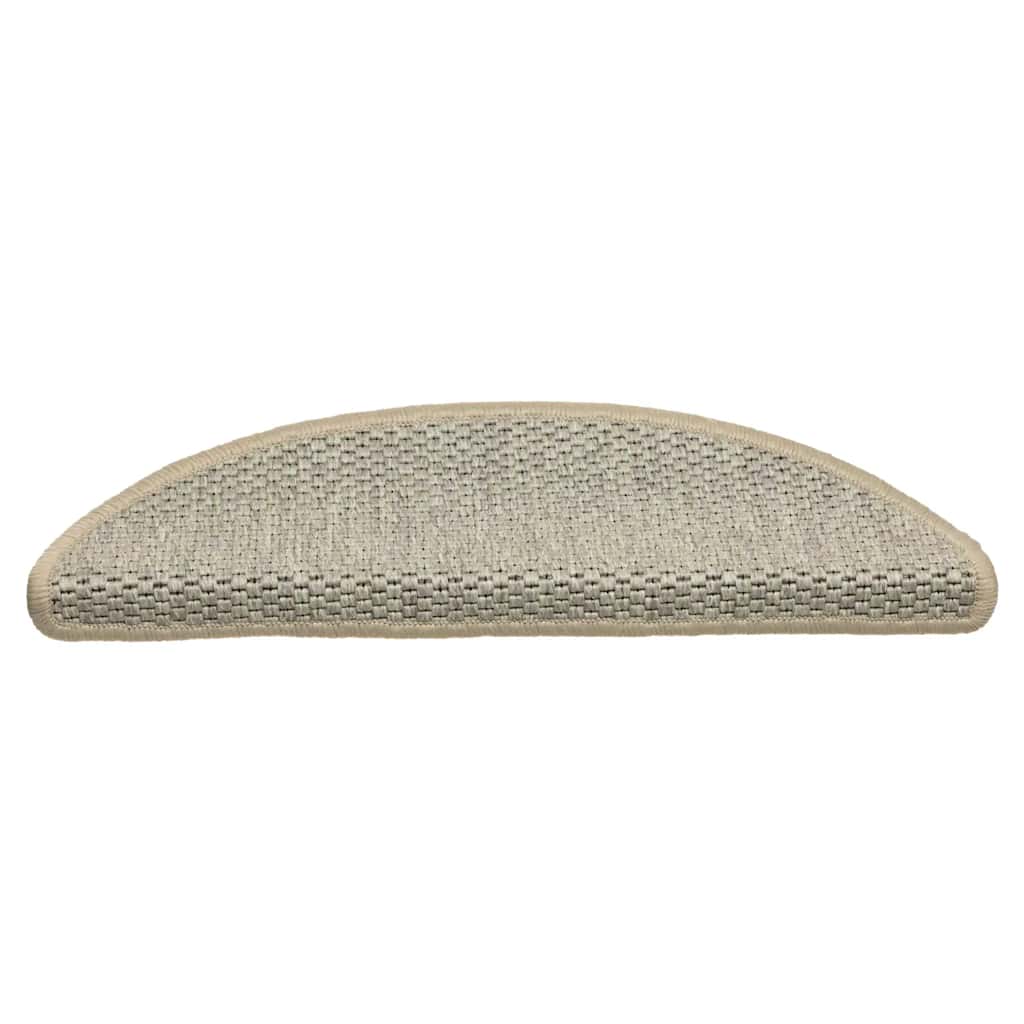 Stair Mats Self-adhesive Sisal-Look 30pcs 56x17x3cm Light Green