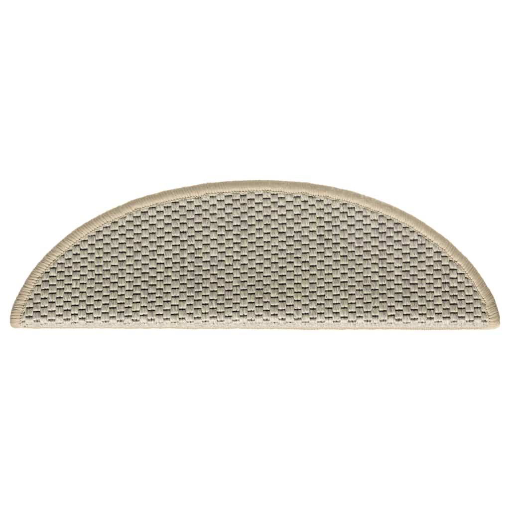 Stair Mats Self-adhesive Sisal-Look 30 pcs 56x17x3 cm Light Green
