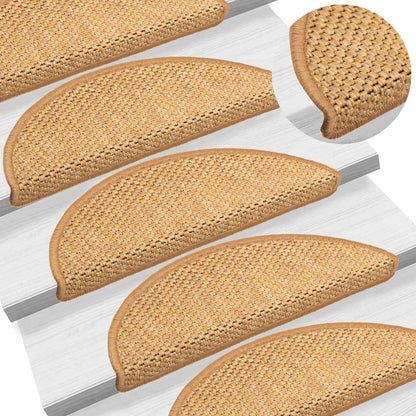 Stair Mats Self-adhesive Sisal-Look 30 pcs 56x17x3 cm Sisal