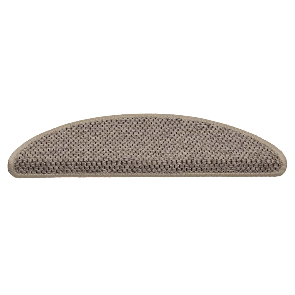 Stair Mats Self-adhesive Sisal-Look 30 pcs 56x17x3 cm Dark Beige