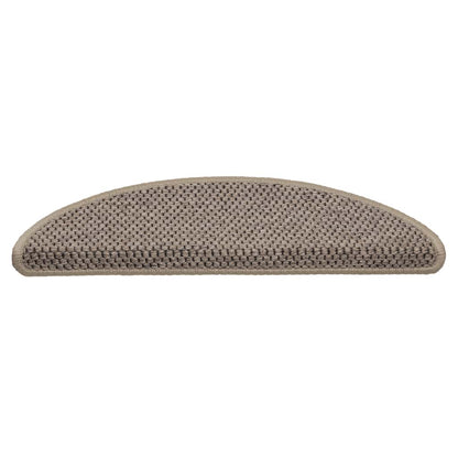 Stair Mats Self-adhesive Sisal-Look 30 pcs 56x17x3 cm Dark Beige