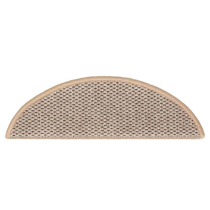 Stair Mats Self-adhesive Sisal-Look 30 pcs 56x17x3 cm Light Beige