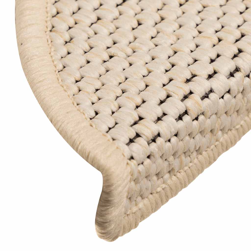 Stair Mats Self-adhesive Sisal-Look 30 pcs 56x17x3 cm Berber