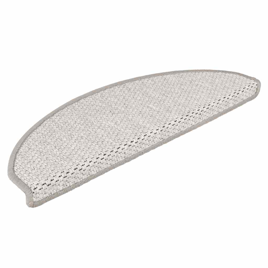 Stair Mats Self-adhesive Sisal-Look 30 pcs 65x21x4 cm Platina