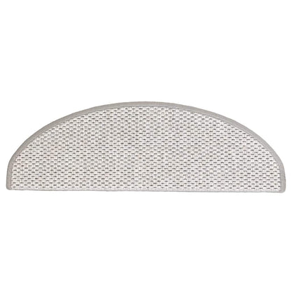 Stair Mats Self-adhesive Sisal-Look 30 pcs 65x21x4 cm Platina