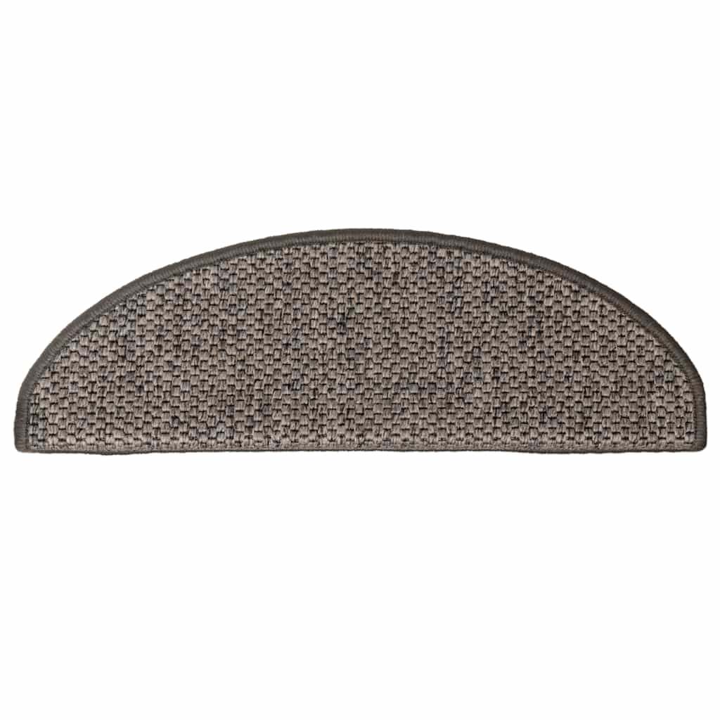 Stair Mats Self-adhesive Sisal-Look 30 pcs 65x21x4 cm Grey and Beige