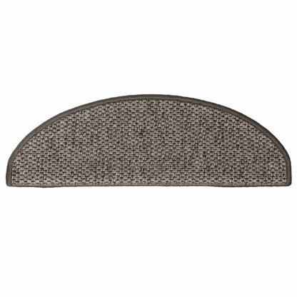 Stair Mats Self-adhesive Sisal-Look 30 pcs 65x21x4 cm Grey and Beige