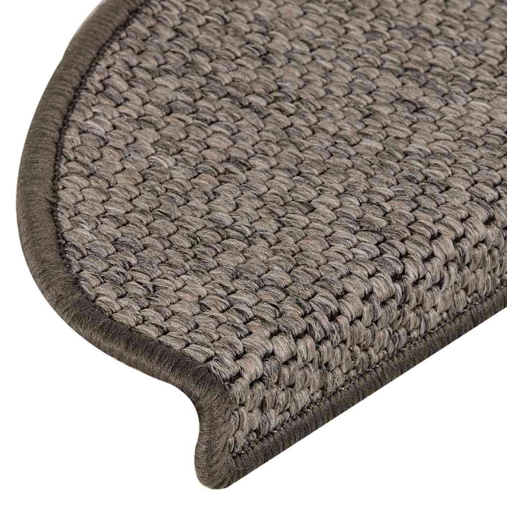 Stair Mats Self-adhesive Sisal-Look 30 pcs 65x21x4cm Grey&Beige