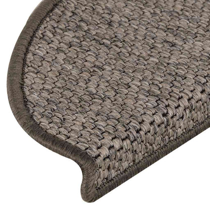 Stair Mats Self-adhesive Sisal-Look 30 pcs 65x21x4cm Grey&Beige