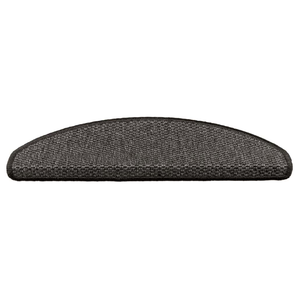 Stair Mats Self-adhesive Sisal-Look 30 pcs 65x21x4cm Anthracite