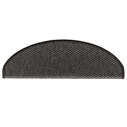 Stair Mats Self-adhesive Sisal-Look 30 pcs 65x21x4cm Anthracite
