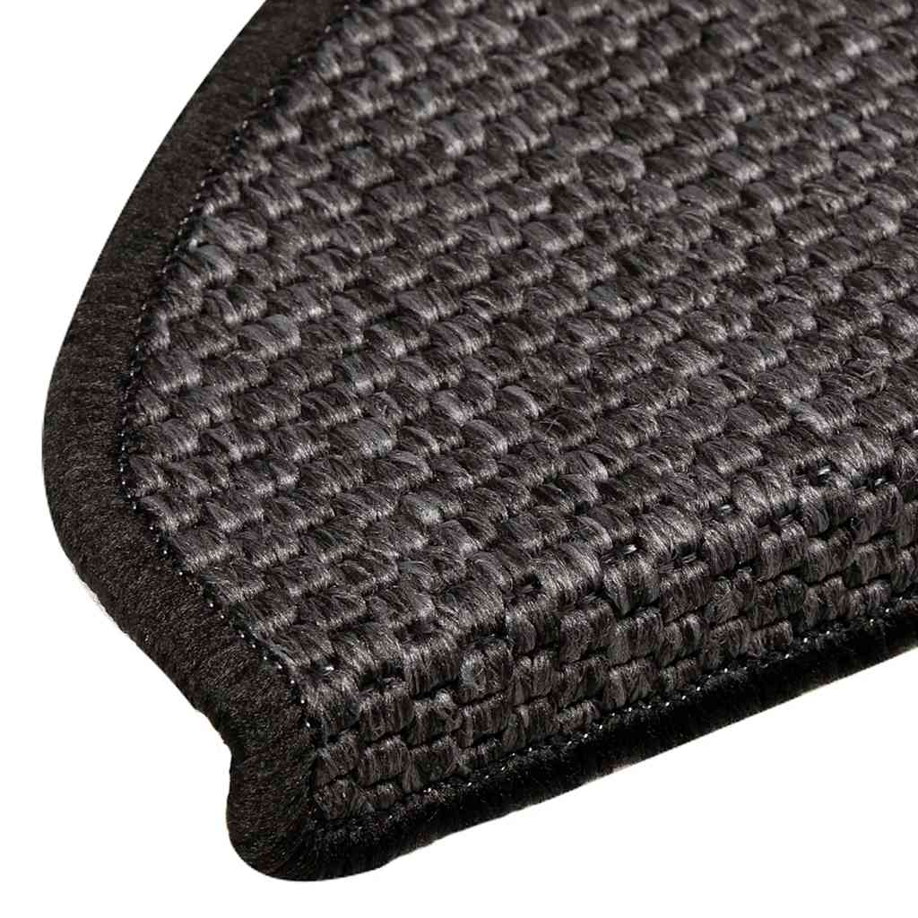 Stair Mats Self-adhesive Sisal-Look 30 pcs 65x21x4cm Anthracite