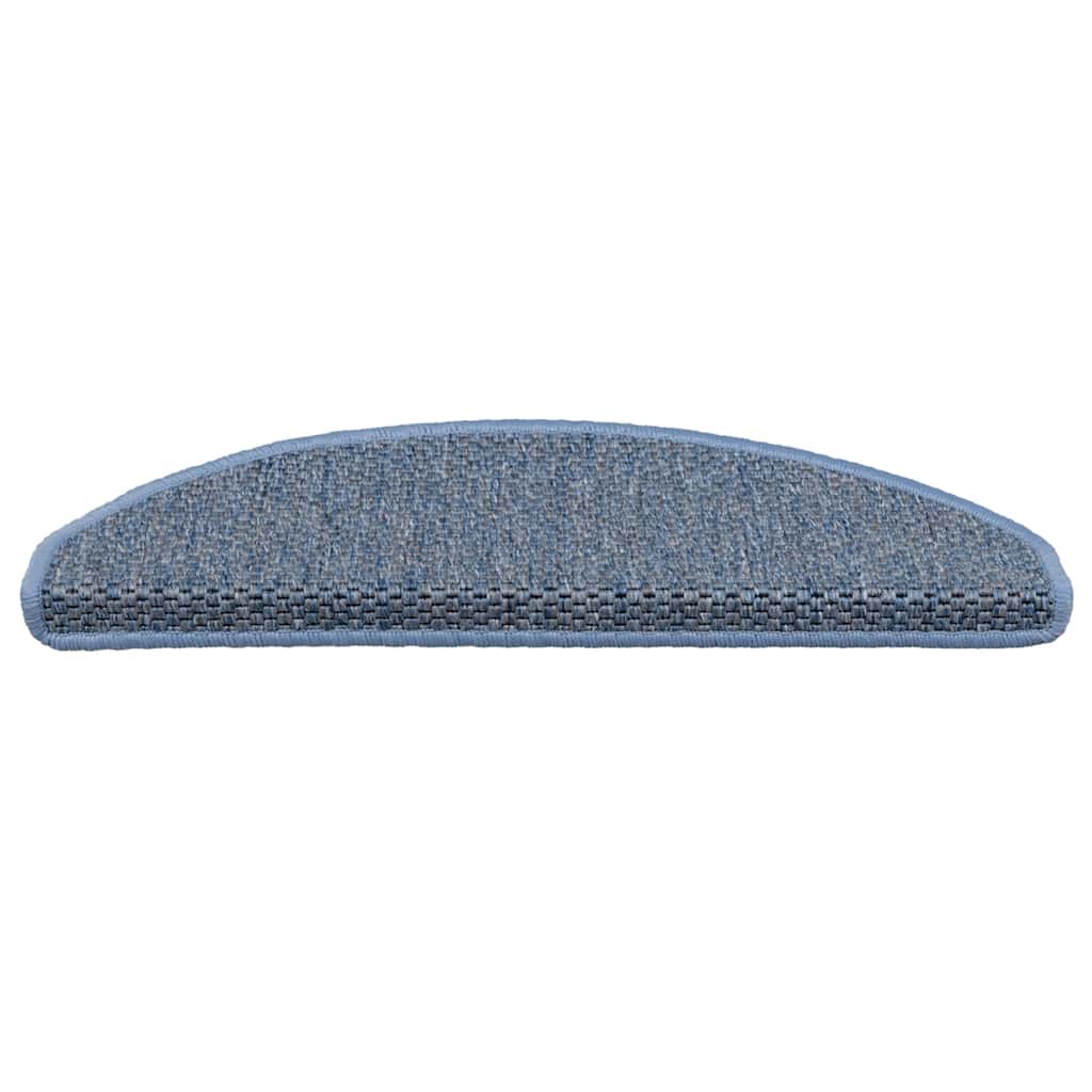 Stair Mats Self-adhesive Sisal-Look 30 pcs 65x21x4 cm Blue