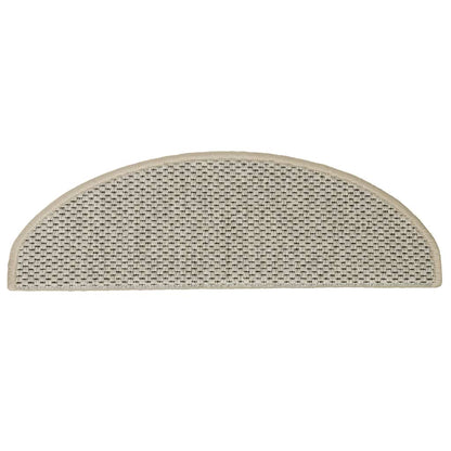Stair Mats Self-adhesive Sisal-Look 30 pcs 65x21x4 cm Light Green
