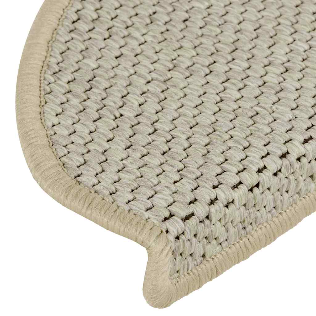 Stair Mats Self-adhesive Sisal-Look 30 pcs 65x21x4 cm Light Green