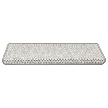 Stair Mats Self-adhesive Sisal-Look 30 pcs 65x21x4 cm Platina