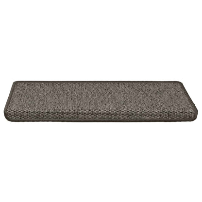 Stair Mats Self-adhesive Sisal-Look 30 pcs 65x21x4 cm Grey and Beige