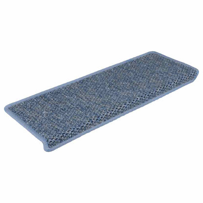 Stair Mats Self-adhesive Sisal-Look 30 pcs 65x21x4 cm Blue