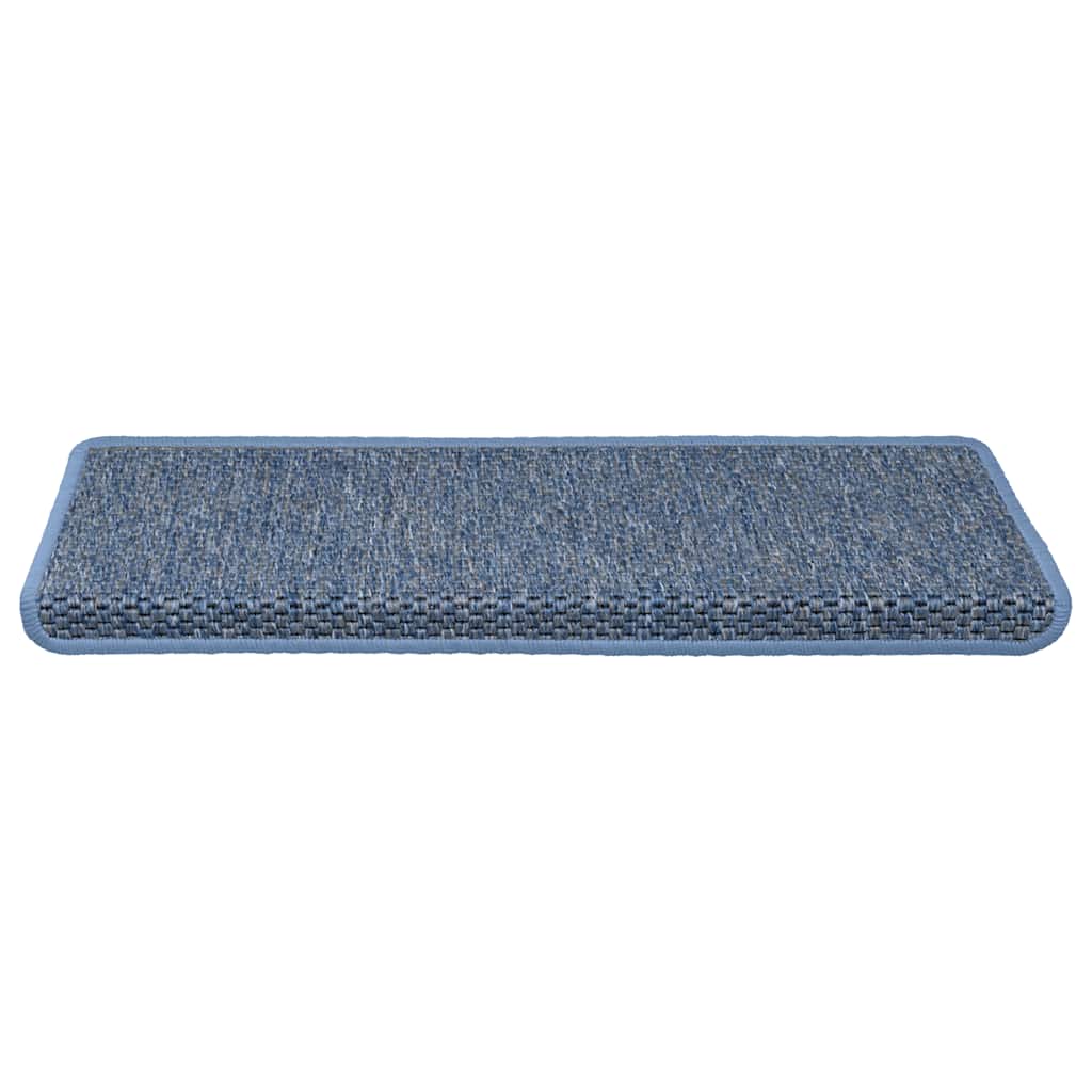 Stair Mats Self-adhesive Sisal-Look 30 pcs 65x21x4 cm Blue