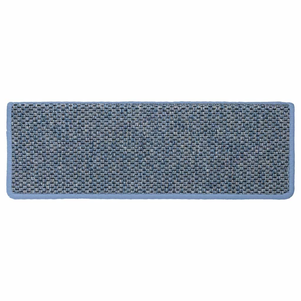 Stair Mats Self-adhesive Sisal-Look 30 pcs 65x21x4 cm Blue