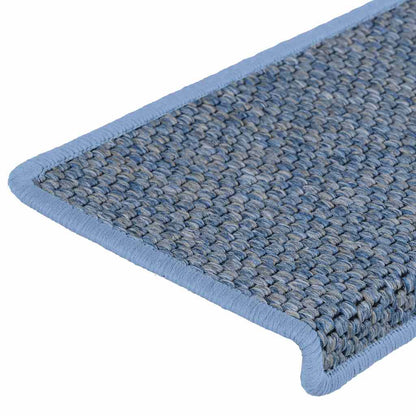 Stair Mats Self-adhesive Sisal-Look 30 pcs 65x21x4 cm Blue