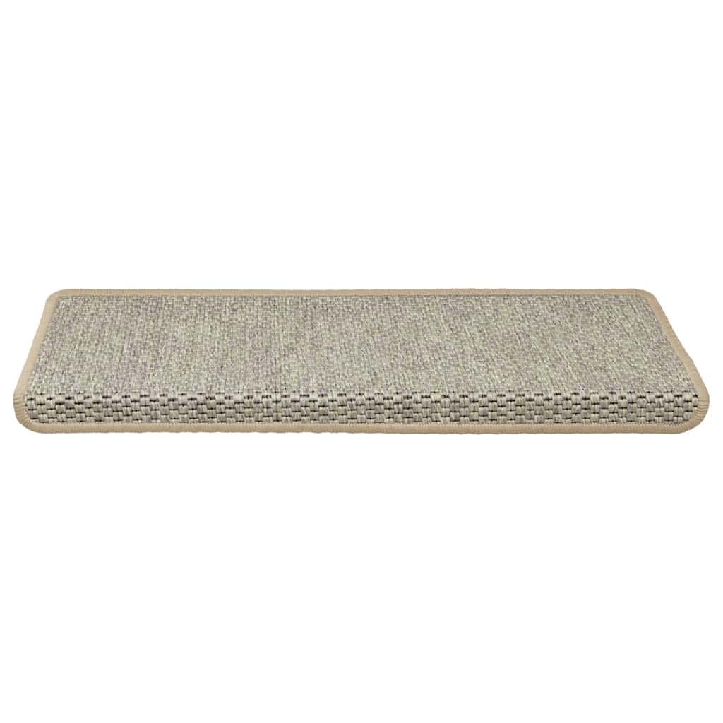 Stair Mats Self-adhesive Sisal-Look 30 pcs 65x21x4 cm Light Green