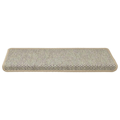 Stair Mats Self-adhesive Sisal-Look 30 pcs 65x21x4 cm Light Green