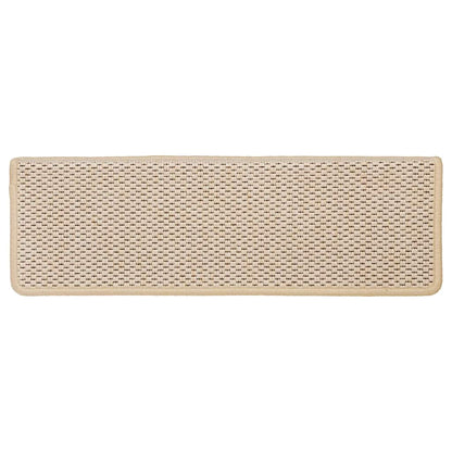 Stair Mats Self-adhesive Sisal-Look 30 pcs 65x21x4 cm Berber