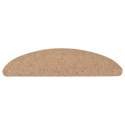 Stair Mats Self-adhesive 20 pcs Beige 56x17x3 cm