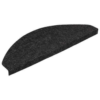 Stair Mats Self-adhesive 20 pcs Black 56x17x3 cm