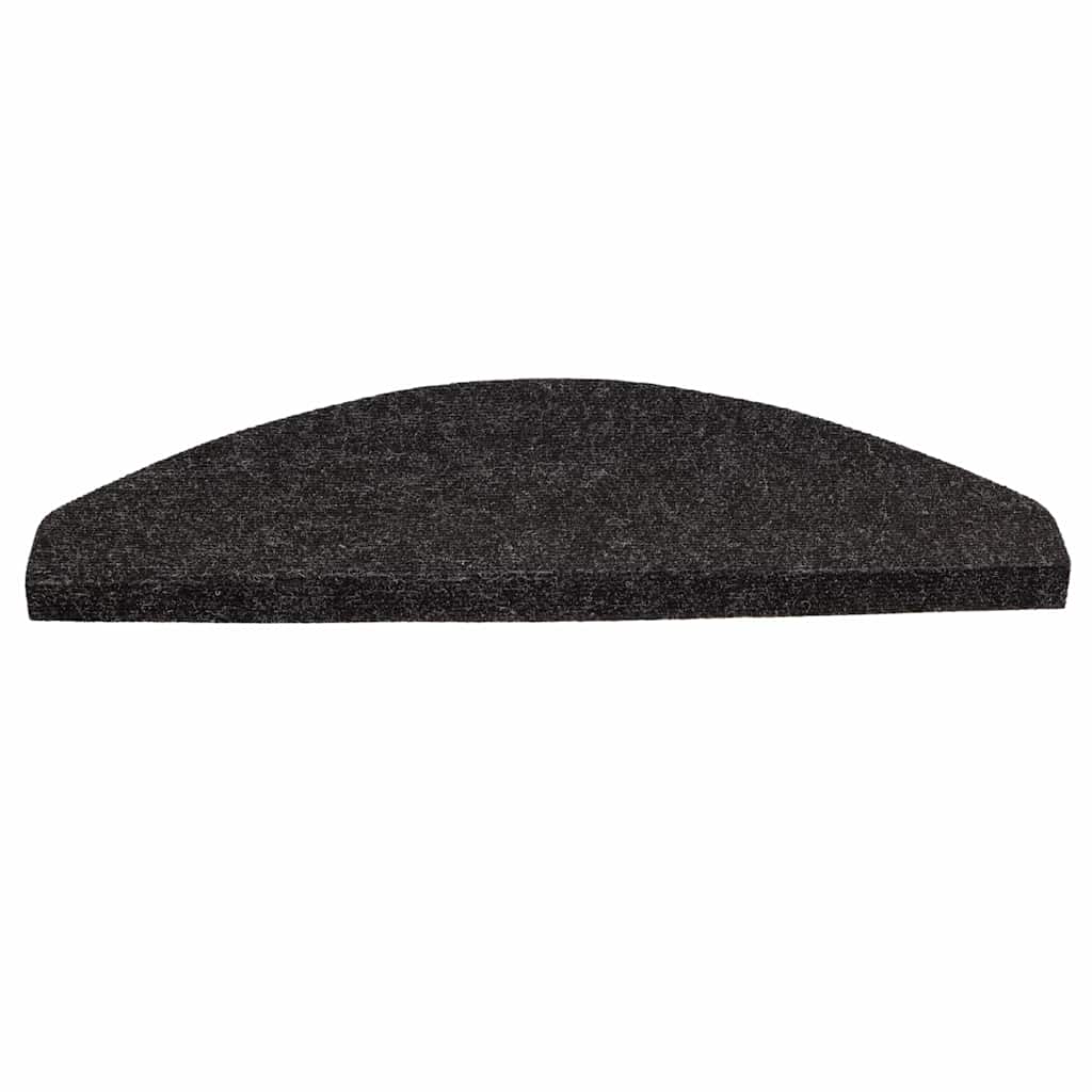 Stair Mats Self-adhesive 20 pcs Black 56x17x3 cm