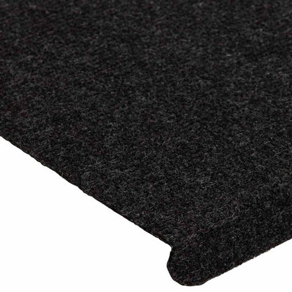 Stair Mats Self-adhesive 30 pcs Black 65x24.5x3.5 cm