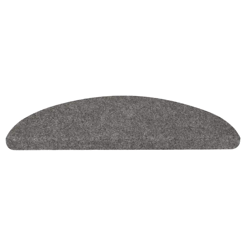 Stair Mats Self-adhesive 30 pcs Grey 56x17x3 cm