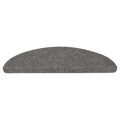 Stair Mats Self-adhesive 30 pcs Grey 56x17x3 cm