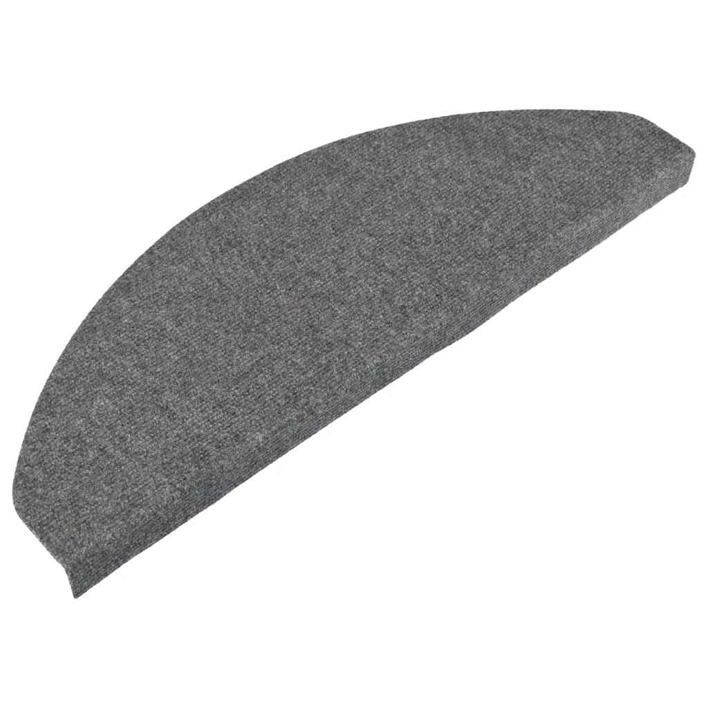 Stair Mats Self-adhesive 30 pcs Grey 65x22.5x3.5 cm