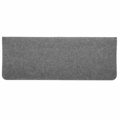Stair Mats Self-adhesive 30 pcs Grey 65x24.5x3.5 cm