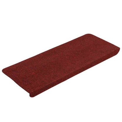 Stair Mats Self-adhesive 30 pcs Red 65x24.5x3.5 cm