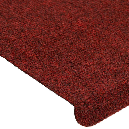 Stair Mats Self-adhesive 30 pcs Red 65x24.5x3.5 cm
