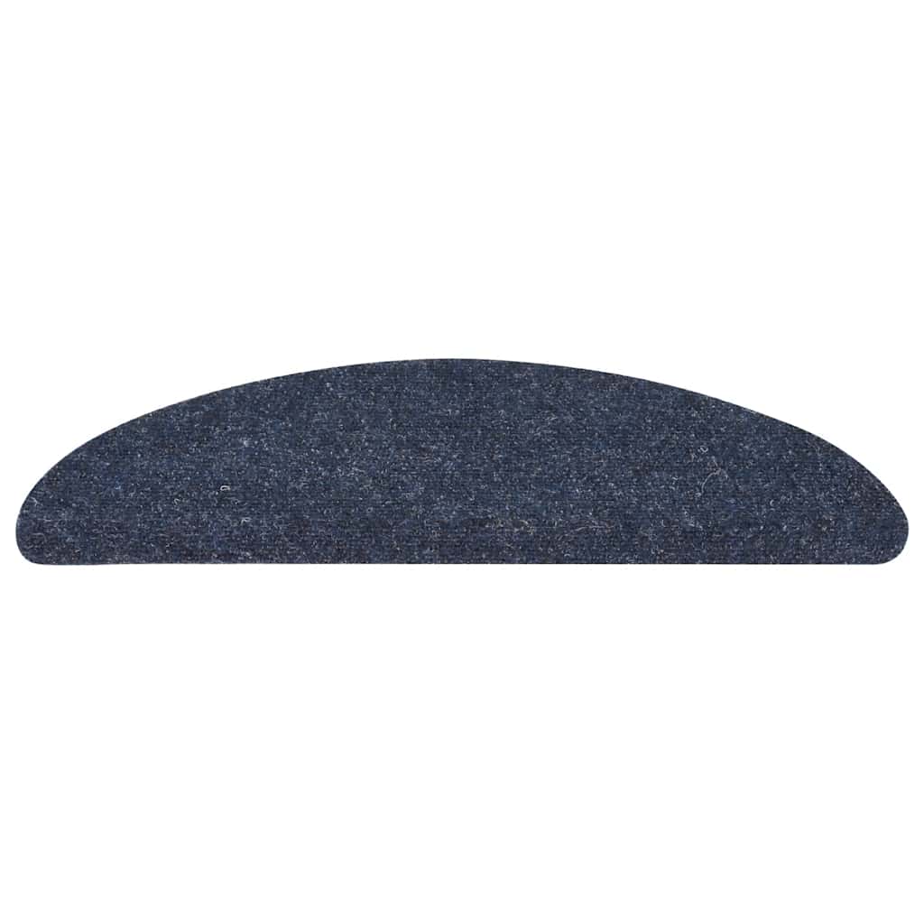Stair Mats Self-adhesive 30 pcs Blue 56x17x3 cm