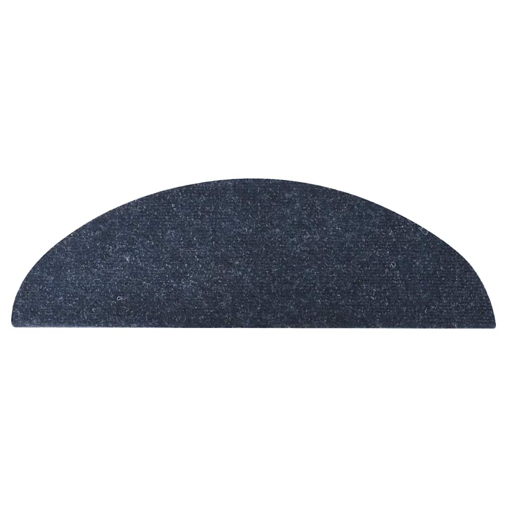 Stair Mats Self-adhesive 30 pcs Blue 56x17x3 cm