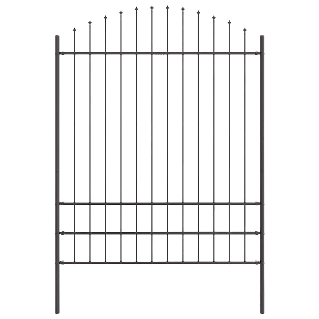 Garden Fence 2 pcs Grey 170 x 225 cm Powder-Coated Steel