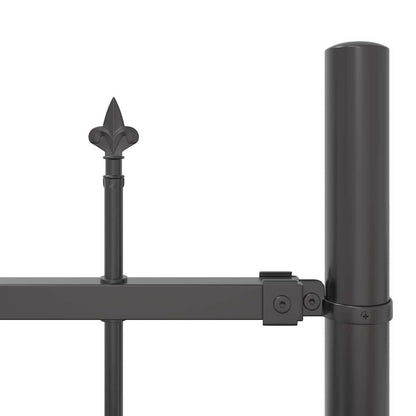 Garden Fence WOERDEN 4 pcs 170 x 215 cm Powder-Coated Steel