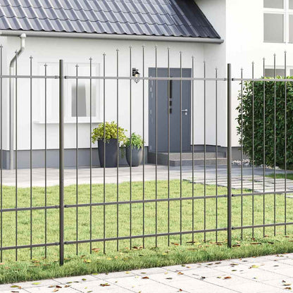 Garden Fence WOERDEN 4 pcs 170 x 215 cm Powder-Coated Steel