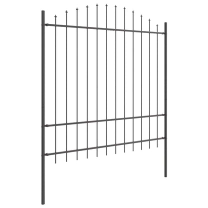 Garden Fence WOERDEN 4 pcs 170 x 215 cm Powder-Coated Steel