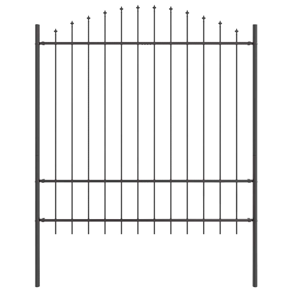 Garden Fence WOERDEN 4 pcs 170 x 215 cm Powder-Coated Steel