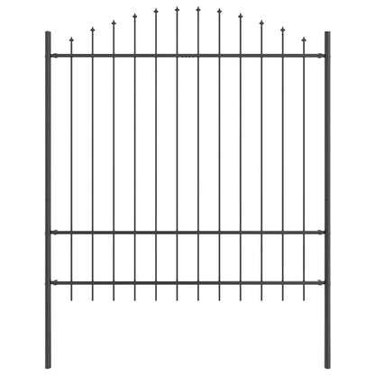 Garden Fence WOERDEN 4 pcs 170 x 215 cm Powder-Coated Steel